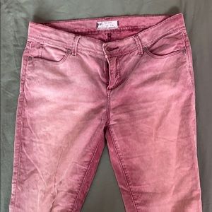 FREE PEOPLE CORDUROY PANTS PINK SIZE 29